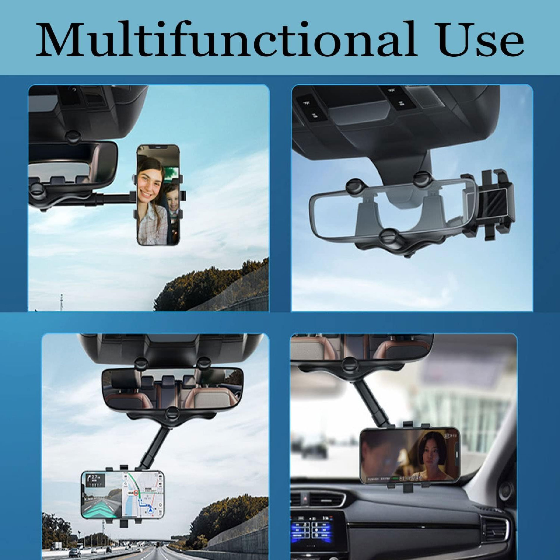 Miniatura 7 de Soporte Holder Celular Espejo Giratorio